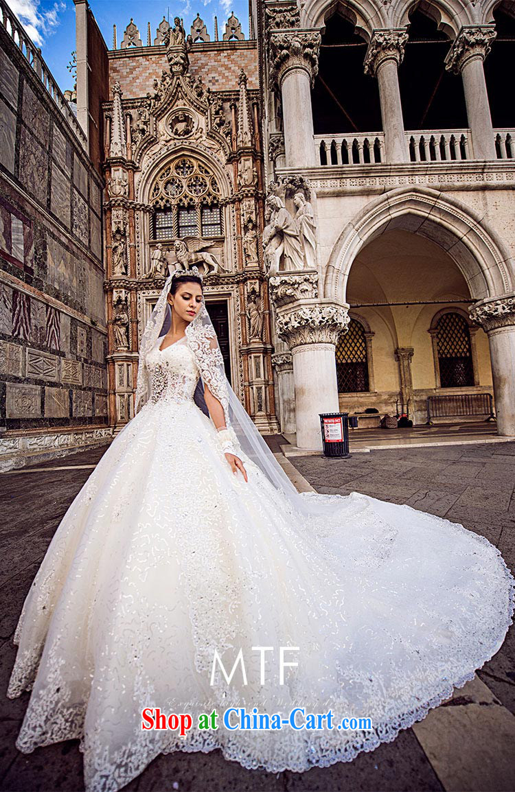 Garden 2015 Venice new wedding dresses s 21,442 parquet drill shoulder with bare chest luxury tail shaggy tail 150 173 cm - M pictures, price, brand platters! Elections are good character, the national distribution, so why buy now enjoy more preferential! Health