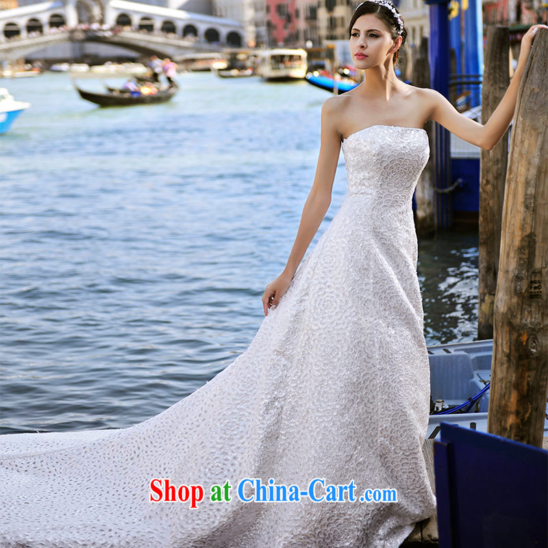 2015 new Garden MTF Venice Only wipe the chest tail sweet sexy bride wedding dresses S 21,449 tail 60 CM 173 - M