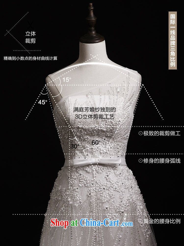 Garden 2015 new wedding dresses s 21,428 single shoulder A with parquet drill lace trailing bridal wedding tail 30 CM 173 - M pictures, price, brand platters! Elections are good character, the national distribution, so why buy now enjoy more preferential! Health