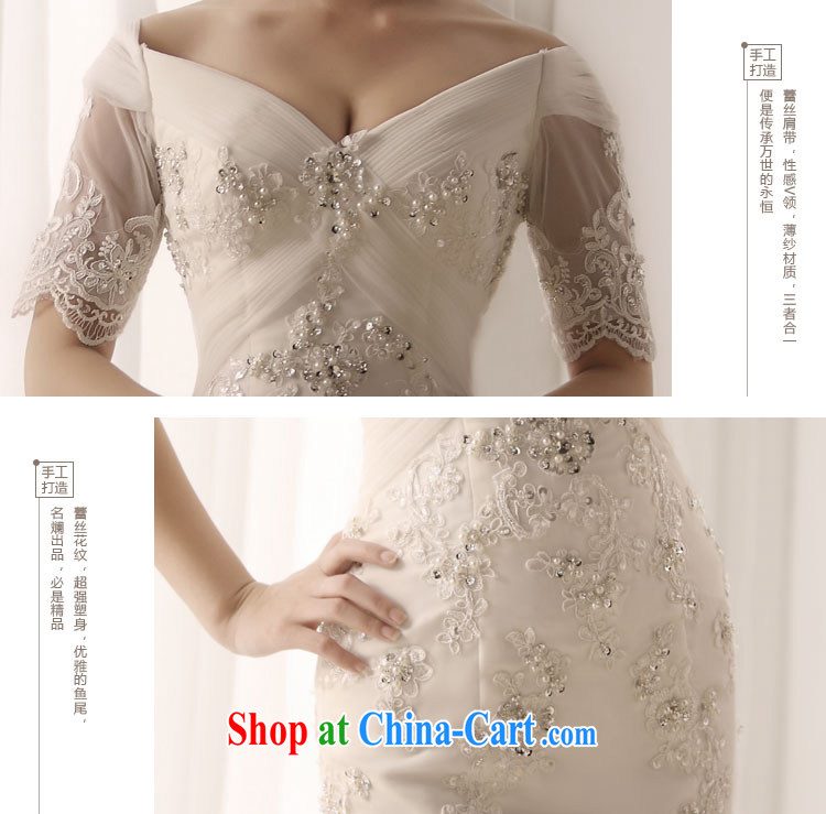 Garden 2015 new wedding dresses sexy V cuff tie a shoulder at Merlion with tail wedding s 1397 tail 50 CM 173 - XL pictures, price, brand platters! Elections are good character, the national distribution, so why buy now enjoy more preferential! Health