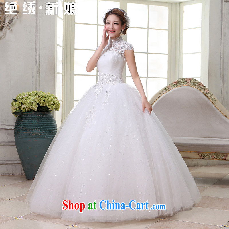 There is embroidery bridal 2015 New a Field double-pack shoulder bridal shaggy dress Korean-style is also graphics thin lace with wedding white XXXL Suzhou shipment, it is no embroidery bridal, shopping on the Internet