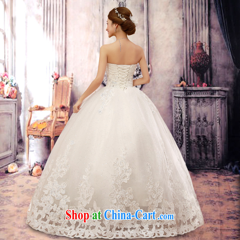 Baby bridal wedding dresses 2014 New Luxury Water drilling Korean Princess Mary Magdalene chest strap wedding winter Korean wedding white XXL, my dear Bride (BABY BPIDEB), online shopping