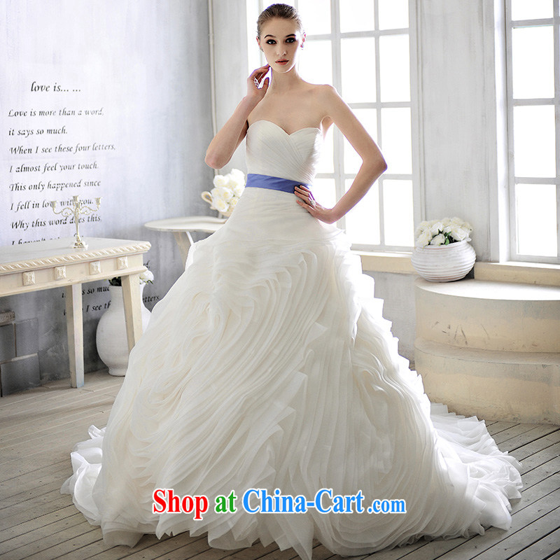 2015 new wedding in Europe and wipe the chest tail sweet dreams to make wedding dresses S 1366 100 173 cm - M, garden, shopping on the Internet