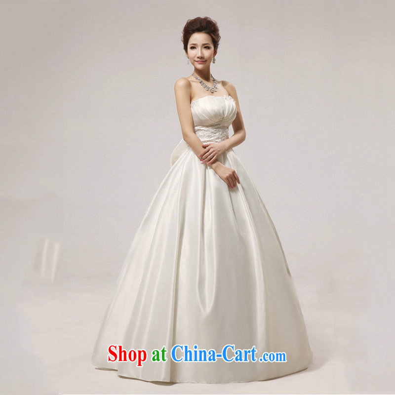 Optimize video new Korean bridal wiped his chest, wedding dress shell graphics thin wedding dresses XS 8051 white XXL, optimize, and shopping on the Internet