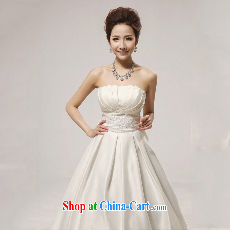 Optimize video new Korean bridal wiped his chest, wedding dress shell graphics thin wedding dresses XS 8051 white XXL, optimize, and shopping on the Internet