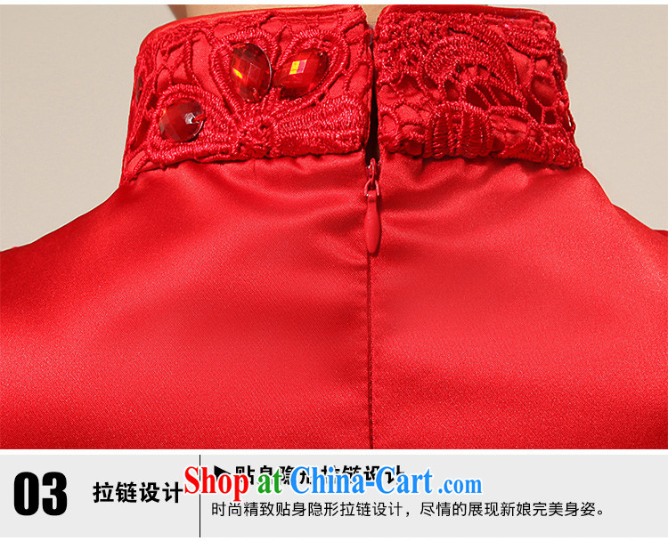 Optimize Hung-new red dresses bridal short bows stage qipao XS 8061 red XXL pictures, price, brand platters! Elections are good character, the national distribution, so why buy now enjoy more preferential! Health
