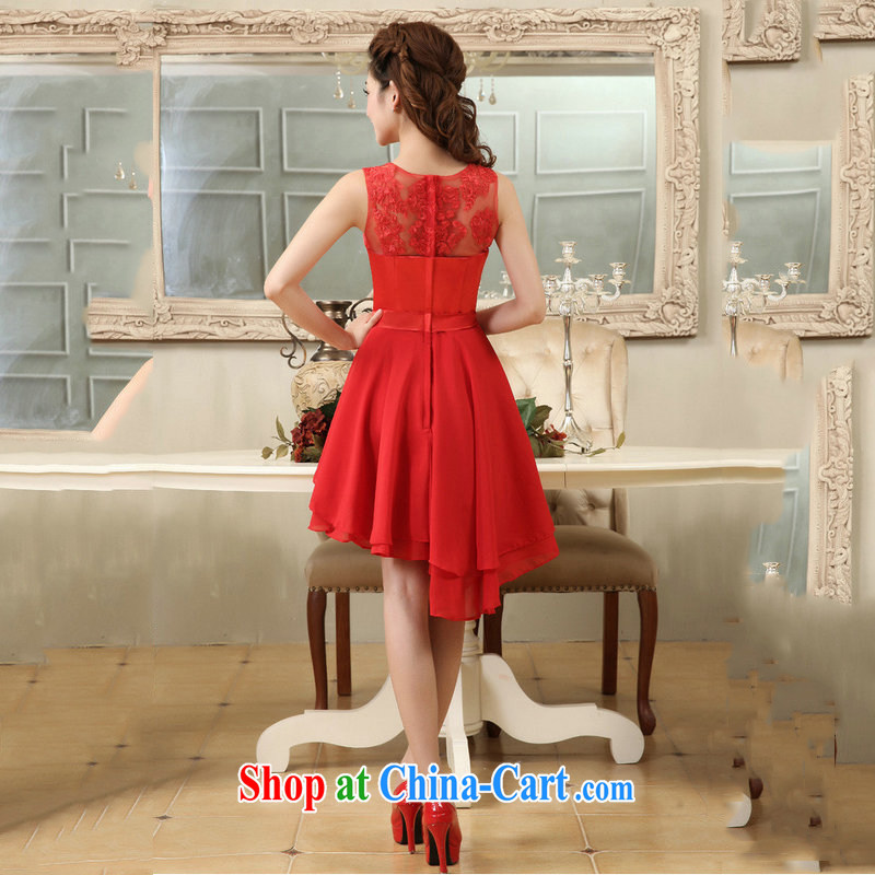 Philip Wong Yu-hong optimized dual-shoulder lace red elegant rules, with small dress bridal gown YH 10,011 red L, Philip WONG, and shopping on the Internet