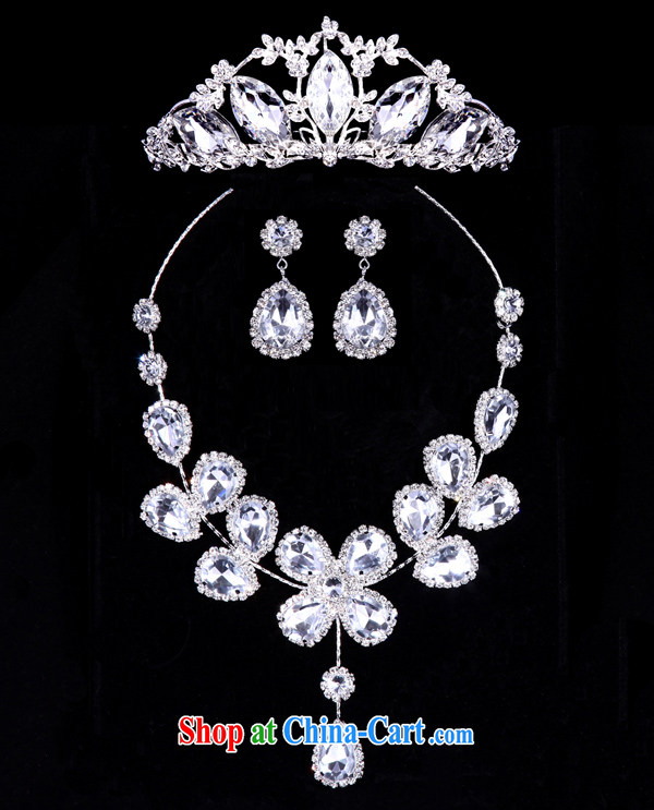 The bridal crystal necklace Korean chain jewelry set wedding links wedding dresses accessories 3-Piece pictures, price, brand platters! Elections are good character, the national distribution, so why buy now enjoy more preferential! Health