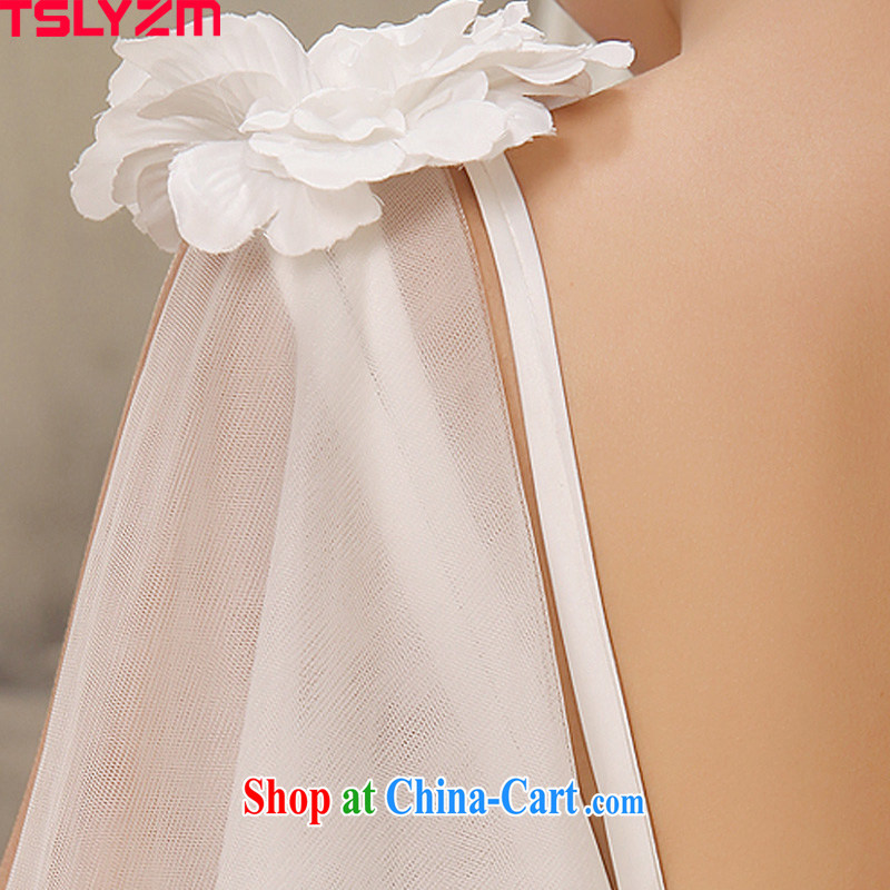 Before Tslyzm short long after their wedding, a bride single shoulder small-tail commercial and 2015 spring and summer new spring Korean, Japan, and South Korea wedding dress L, Tslyzm, shopping on the Internet