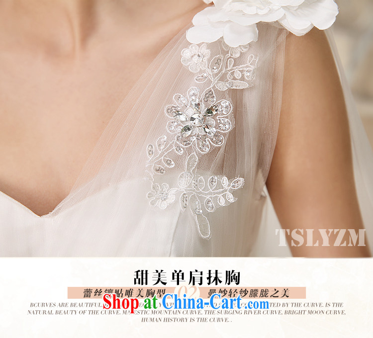 Before Tslyzm short long after their wedding, a bride single shoulder small-tail commercial and 2015 spring and summer new spring Korean, Japan, and South Korea wedding dress L pictures, price, brand platters! Elections are good character, the national distribution, so why buy now enjoy more preferential! Health