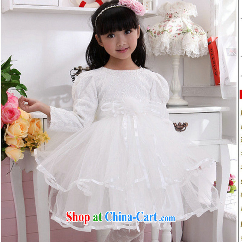 Optimize Hung-New flower shaggy skirts children show dress birthday Princess skirt XS 8041 white 10 yards, optimize, and shopping on the Internet