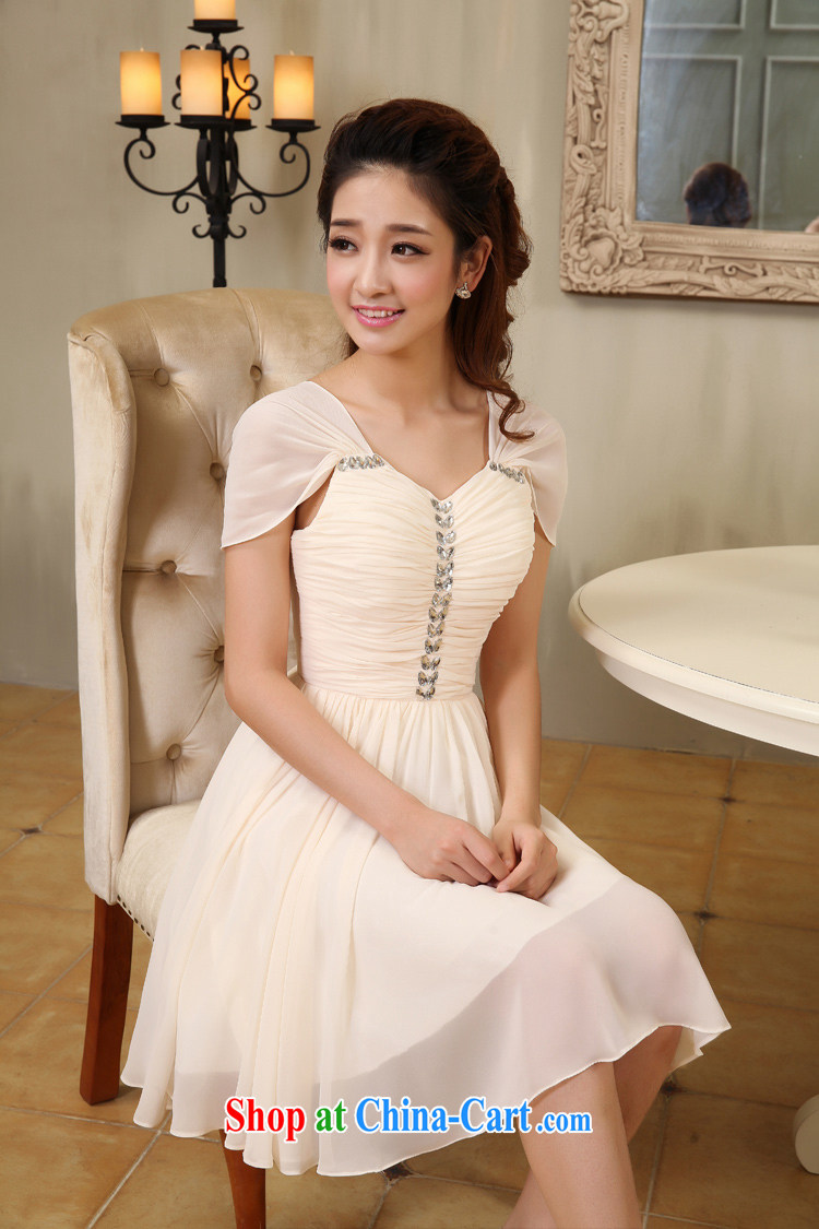 Optimize Hung-new Korean-style package shoulder short, champagne color dress bridal bridesmaid wedding dresses XS 8058 champagne color XXXL pictures, price, brand platters! Elections are good character, the national distribution, so why buy now enjoy more preferential! Health