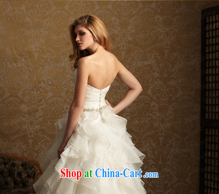Tslyzm wedding dresses new 2015 Korean-style bare chest Princess bridal vera wang retro small tail elegant 100 hem skirt with XXL pictures, price, brand platters! Elections are good character, the national distribution, so why buy now enjoy more preferential! Health