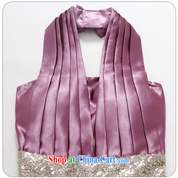 Shallow end (QIAN MO) Europe, banquet and noble scarf beads, thin waist gown dresses light purple XXXL pictures, price, brand platters! Elections are good character, the national distribution, so why buy now enjoy more preferential! Health