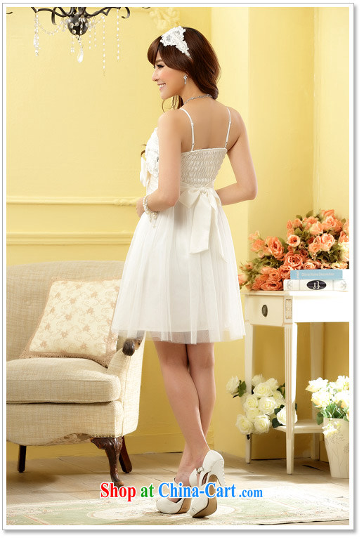 Shallow end (QIAN MO) sweet, than sisters skirt waist-chest end small dress dresses (the invisible) White XXXL pictures, price, brand platters! Elections are good character, the national distribution, so why buy now enjoy more preferential! Health