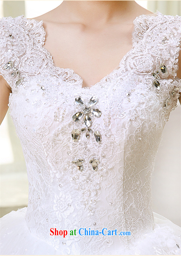 Tslyzm wedding 2015 spring and summer new bride wedding dress a field package double-shoulder lace V for Korean-style with wedding dress white XL pictures, price, brand platters! Elections are good character, the national distribution, so why buy now enjoy more preferential! Health