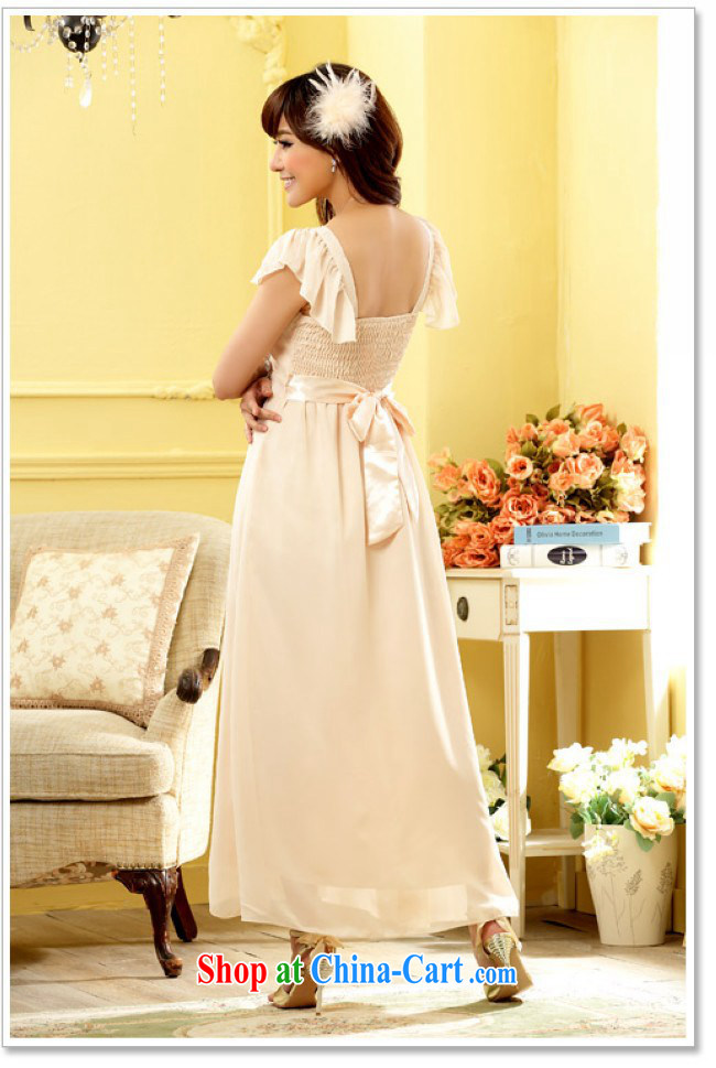 The heartrending noble long evening dress 2015 Korean version Annual Meeting banquet hosted high fine diamond link-back cover shoulder cuff dress 4968 champagne color XXXL code pictures, price, brand platters! Elections are good character, the national distribution, so why buy now enjoy more preferential! Health