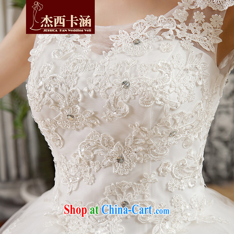 Jessica covers new 2014 version won a field package shoulder wedding lace Princess with strap wedding 2065 m White XL, Jessica (jessica han), and, on-line shopping