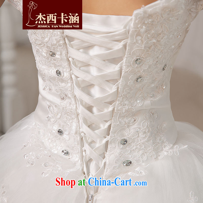 Jessica covers wedding new 2013 Korean-style graphics thin the Field shoulder lace with tie wedding 2047 m White XL, Jessica (jessica han), and, on-line shopping