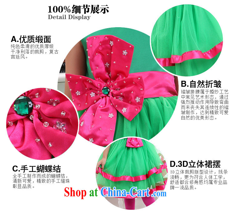 Optimize Hong new children show service shaggy flower dress dresses XS 8044 green 2, pictures, price, brand platters! Elections are good character, the national distribution, so why buy now enjoy more preferential! Health