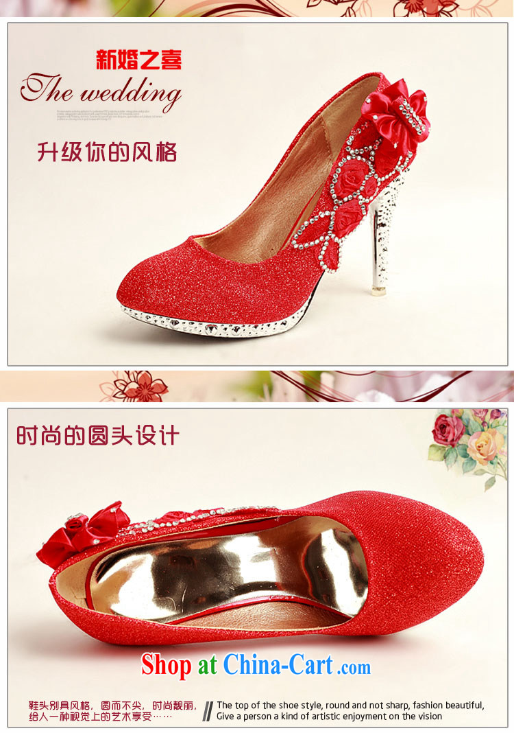Diane M Qi 2014 women shoes new, light, ultra-elegant water drilling wedding shoes bridal shoes and red, round head high-heel shoes XZ 10,012 red 38 pictures, price, brand platters! Elections are good character, the national distribution, so why buy now enjoy more preferential! Health