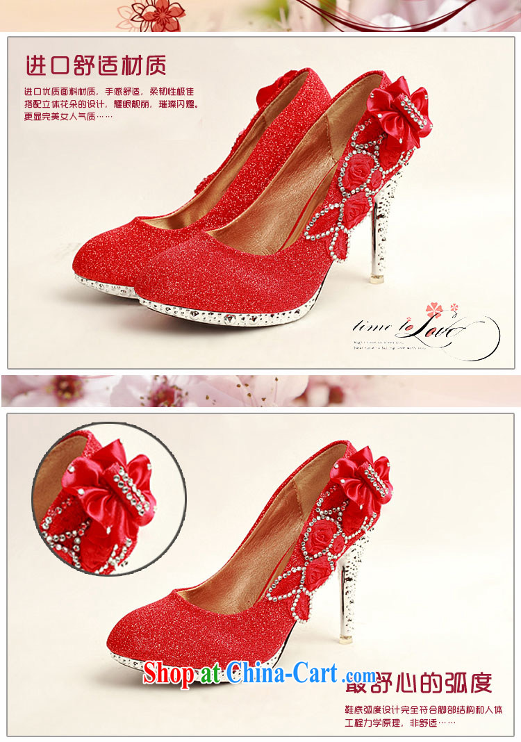 Diane M Qi 2014 women shoes new, light, ultra-elegant water drilling wedding shoes bridal shoes and red, round head high-heel shoes XZ 10,012 red 38 pictures, price, brand platters! Elections are good character, the national distribution, so why buy now enjoy more preferential! Health