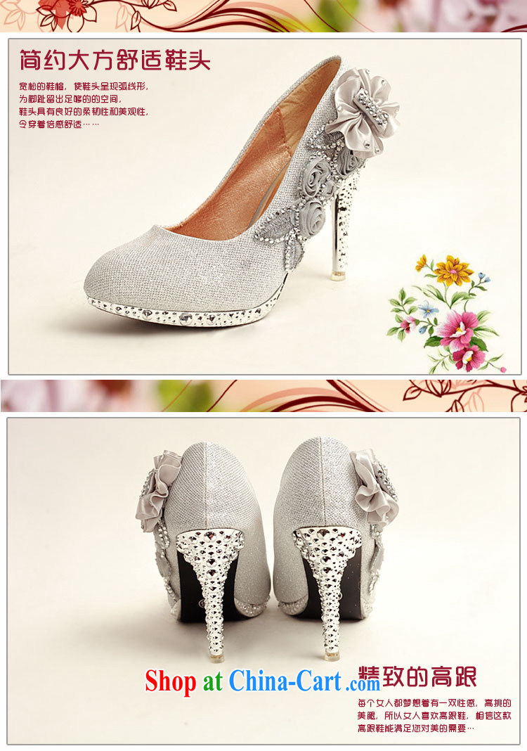 Diane M Qi 2014 women shoes new, light, ultra-elegant water drilling wedding shoes bridal shoes silver, round head high-heel shoes DXZ 10,013 silver 38 pictures, price, brand platters! Elections are good character, the national distribution, so why buy now enjoy more preferential! Health