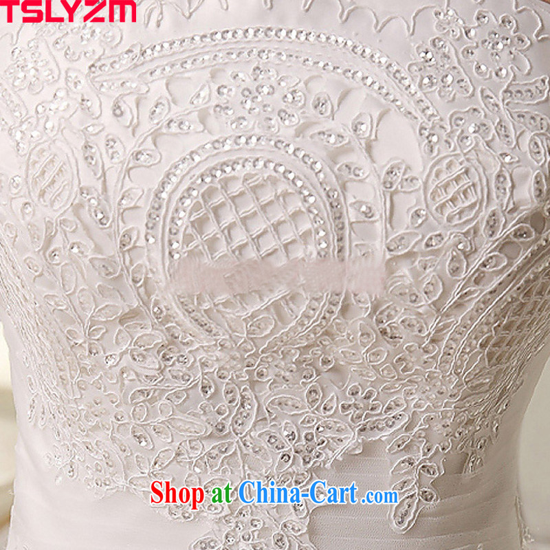 Angel, according to 2015 new Korean lace wiped chest white wedding wedding dresses bridal straps wedding, wedding fashion HS 280 white XXL, Tslyzm, shopping on the Internet