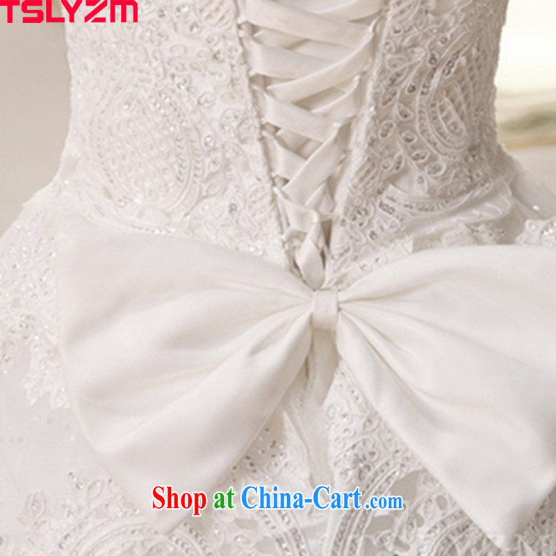 Angel, according to 2015 new Korean lace wiped chest white wedding wedding dresses bridal straps wedding, wedding fashion HS 280 white XXL, Tslyzm, shopping on the Internet