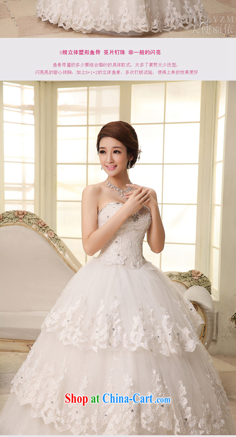 The angels, according to 2014 new wedding dresses Korean Beauty white light V Wipe for chest parquet drill lace straps with wedding canopy skirts wedding Korean style white XXL pictures, price, brand platters! Elections are good character, the national distribution, so why buy now enjoy more preferential! Health