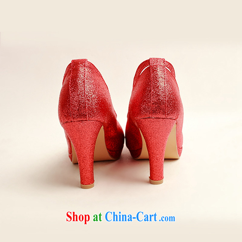 Diane M Ki wedding shoes winter red high-heel shoes, 2014 new female Red high-heel shoes with thin DXZ 10,022 red 38, Diane M Ki, shopping on the Internet