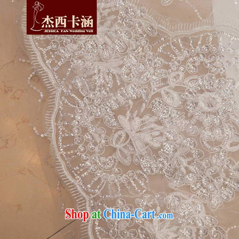Jessica covered by wedding dresses 2014 new Princess bride Korean version Mary Magdalene chest lace tie-the-tail 2053 m White XL, Jessica (jessica han), and on-line shopping