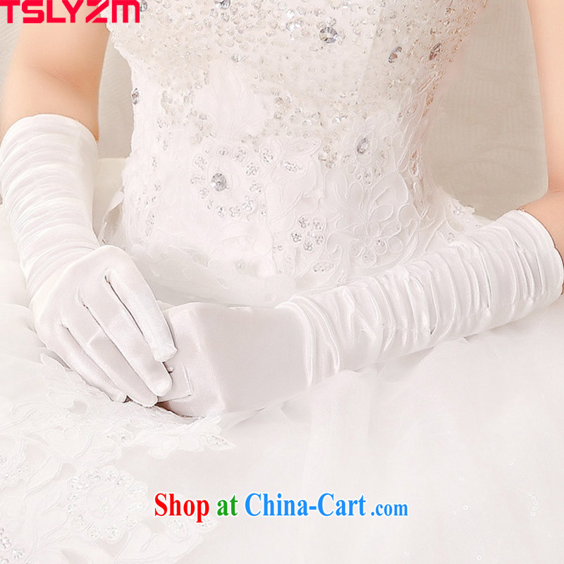 The angels, according to 2015 new white long Satin bridal gloves wedding in the minimalist hand wedding dresses gloves stylish white gloves bridal accessories, Tslyzm, shopping on the Internet