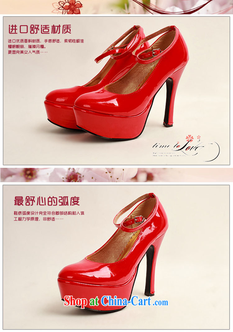Diane M Qi 2014 women shoes new varnished leather, smooth flash light, deluxe waterproof single bridal shoes bridal shoes red, round-head high-heel shoes red 38 pictures, price, brand platters! Elections are good character, the national distribution, so why buy now enjoy more preferential! Health