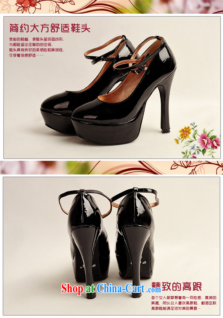 Diane M Qi 2014 women shoes new varnished leather, smooth flash light, deluxe waterproof single bridal shoes bridal shoes black, round-head high-heel shoes black 38 pictures, price, brand platters! Elections are good character, the national distribution, so why buy now enjoy more preferential! Health