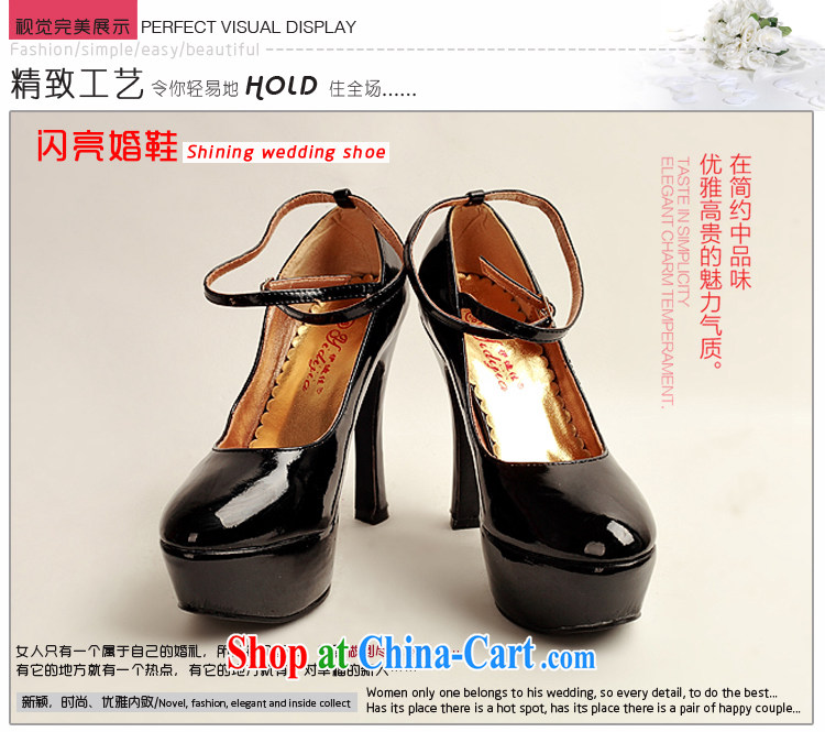 Diane M Qi 2014 women shoes new varnished leather, smooth flash light, deluxe waterproof single bridal shoes bridal shoes black, round-head high-heel shoes black 38 pictures, price, brand platters! Elections are good character, the national distribution, so why buy now enjoy more preferential! Health