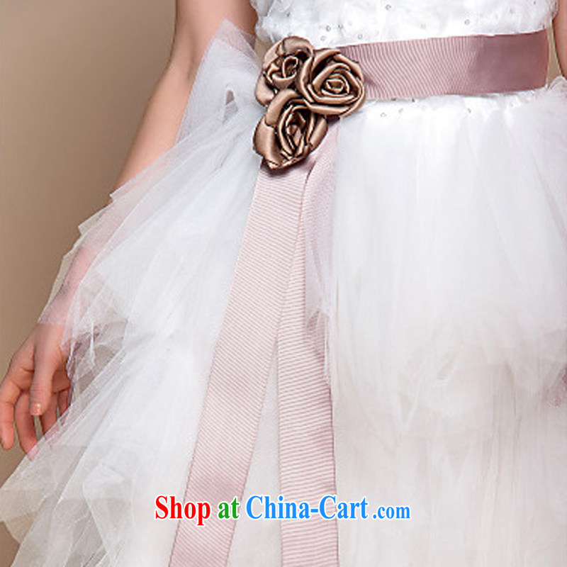 Moon 珪 guijin 2014 new marriages wedding wiped his chest waist flower short before long after only the US stylish wedding HS 211 meters white XXL code from Suzhou shipping, 珪 Keun (guijin), online shopping