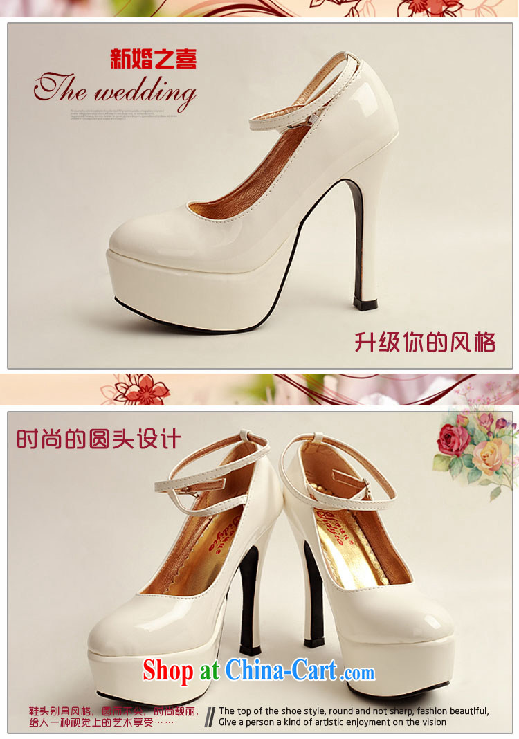 2014 women shoes new varnished leather, smooth flash, deluxe waterproof single bridal shoes bridal shoes white, round-head high-heel shoes white white 38 pictures, price, brand platters! Elections are good character, the national distribution, so why buy now enjoy more preferential! Health