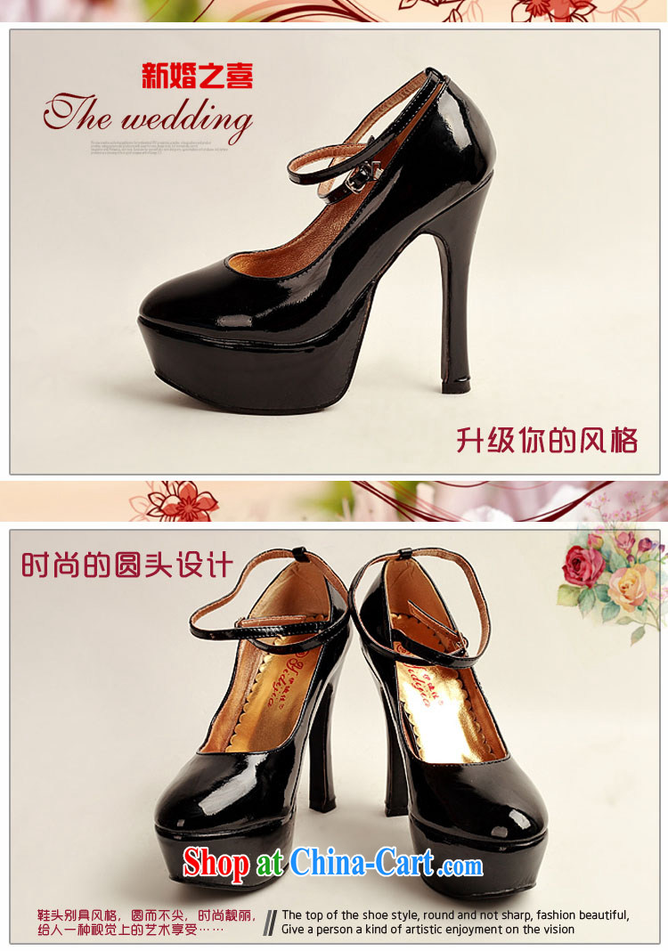 2014 women shoes new varnished leather, smooth flash light, deluxe waterproof single bridal shoes bridal shoes black, round-head high-heel shoes black 38 pictures, price, brand platters! Elections are good character, the national distribution, so why buy now enjoy more preferential! Health