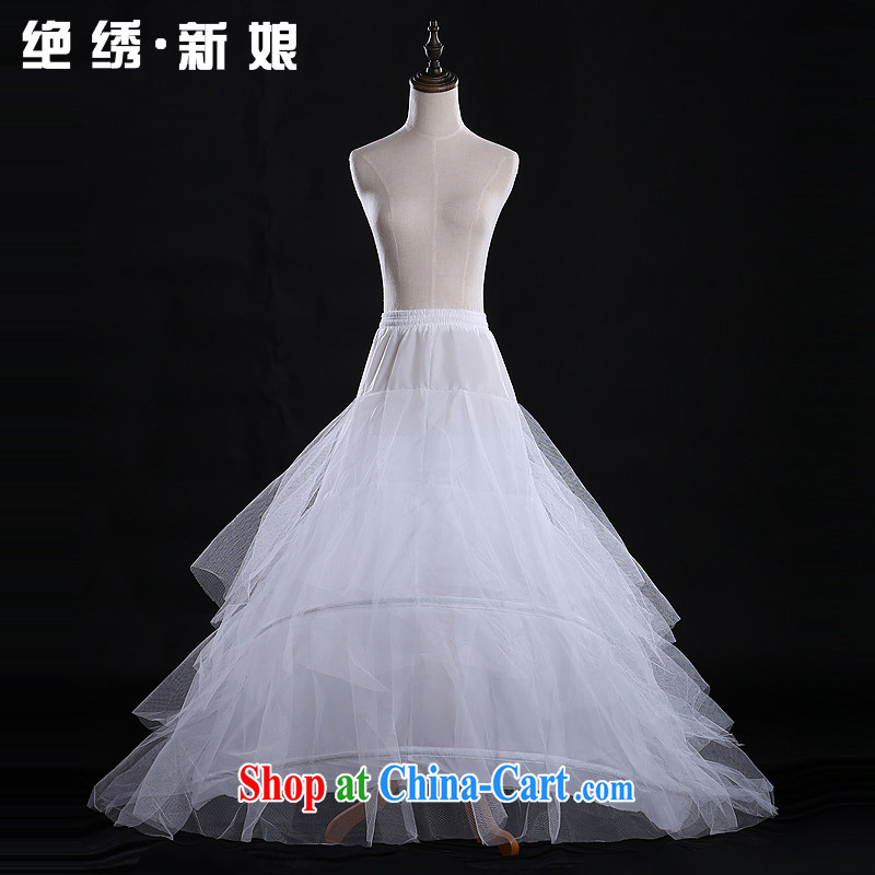 There is a bride's tail skirt spreader wedding dresses accessories accessories double yarn steel ring large skirt stays