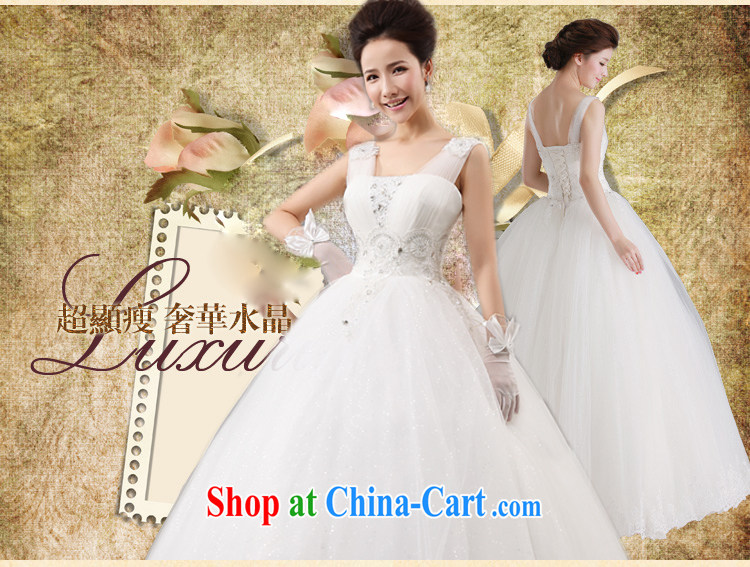 Diane M Qi 2014 new stylish wedding dresses Korean V collar with double-shoulder the code cultivating parquet drill strap lace retro white XXL pictures, price, brand platters! Elections are good character, the national distribution, so why buy now enjoy more preferential! Health