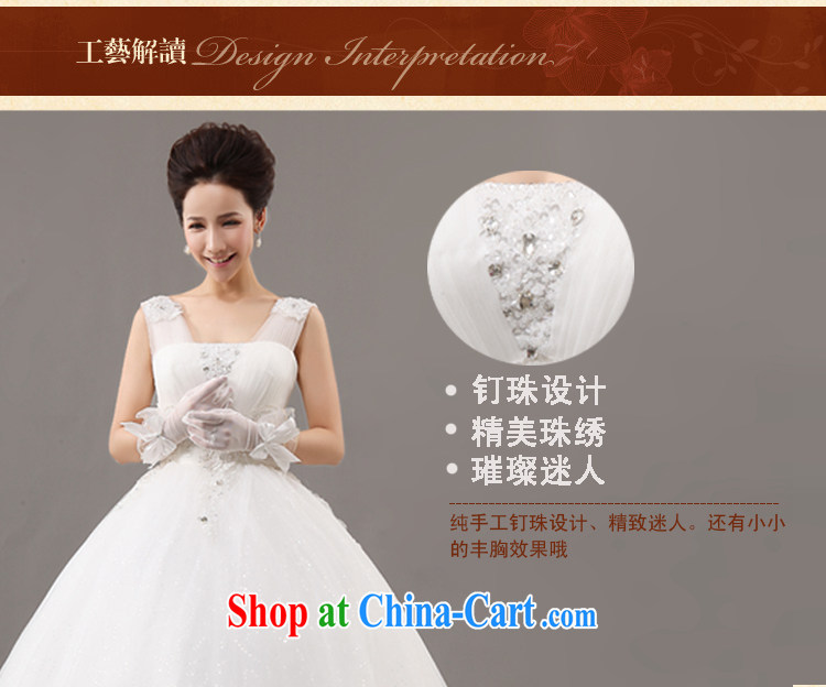 Diane M Qi 2014 new stylish wedding dresses Korean V collar with double-shoulder the code cultivating parquet drill strap lace retro white XXL pictures, price, brand platters! Elections are good character, the national distribution, so why buy now enjoy more preferential! Health