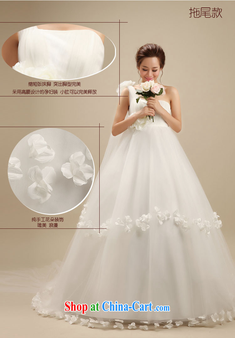 Diane M Qi 2014 Korean-style elegant new single shoulder pregnant high waist wedding Korean minimalist with small tail wedding with XXL pictures, price, brand platters! Elections are good character, the national distribution, so why buy now enjoy more preferential! Health