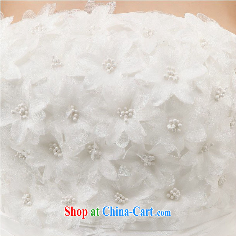 Baby bridal flowers wedding dresses wedding dresses 2014 new Korean sweet Princess single shoulder strap with flowers with strap white XXL, my dear Bride (BABY BPIDEB), online shopping