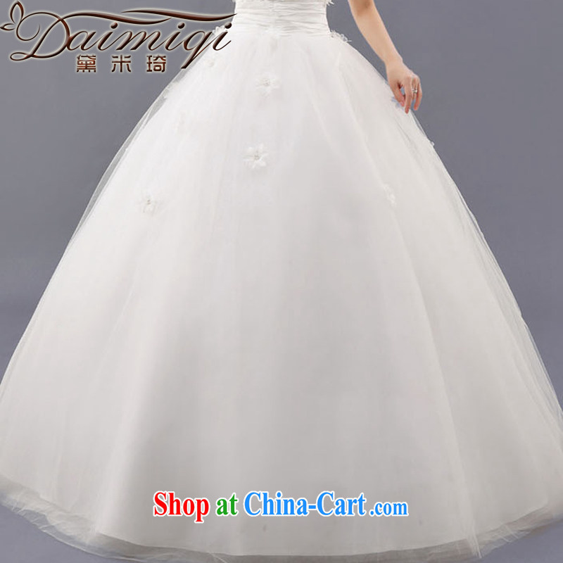 Baby bridal flowers wedding dresses wedding dresses 2014 new Korean sweet Princess single shoulder strap with flowers with strap white XXL, my dear Bride (BABY BPIDEB), online shopping