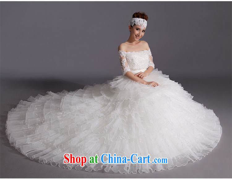 Diane M Ki field shoulder wedding dresses white new, spring 2014 Korean small tail bridal large code beauty graphics thin smears chest thick white XXL pictures, price, brand platters! Elections are good character, the national distribution, so why buy now enjoy more preferential! Health