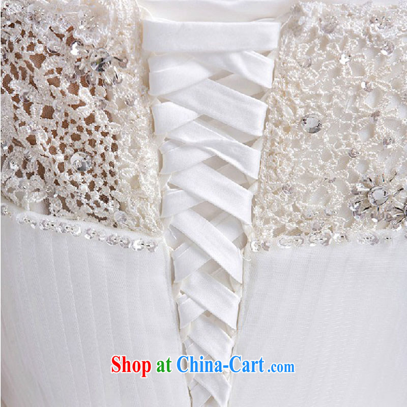 Diane M Ki bridal wedding dresses Korean version of the new, 20,141 field shoulder with graphics thin wedding lace retro beauty white L, Diane M Ki, shopping on the Internet