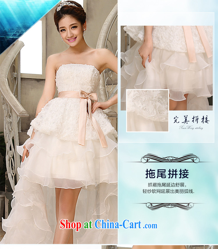 Tslyzm 2015 spring and summer new, short before long wedding dresses wiped his chest small tail short film floor theme clothing Korean tie-pregnant bride white L pictures, price, brand platters! Elections are good character, the national distribution, so why buy now enjoy more preferential! Health