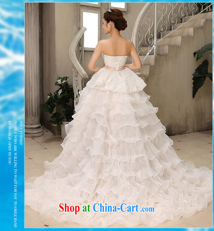 Tslyzm 2015 spring and summer new, short before long wedding dresses wiped his chest small tail short film floor theme clothing Korean tie-pregnant bride white L pictures, price, brand platters! Elections are good character, the national distribution, so why buy now enjoy more preferential! Health