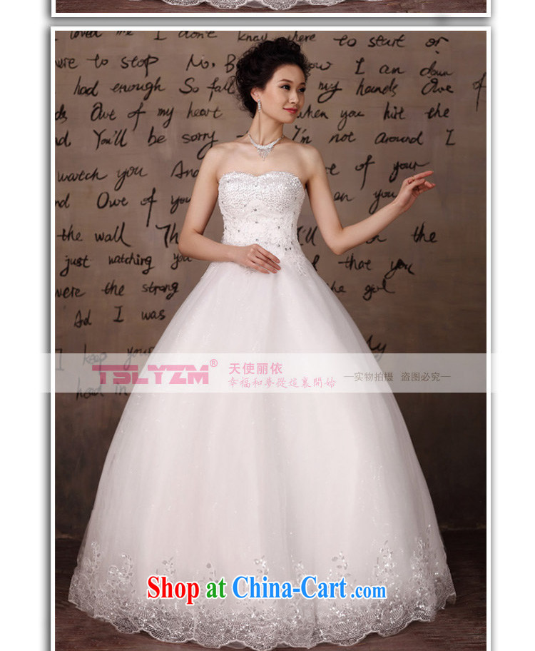 Tslyzm wedding dresses new 2015 spring and summer bride Korean wiped chest white with lace Princess larger marriage pregnant white XXXL pictures, price, brand platters! Elections are good character, the national distribution, so why buy now enjoy more preferential! Health